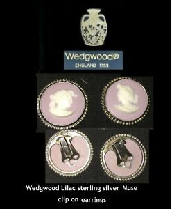 【送料無料】キッチン用品・食器・調理器具・陶器　レアライラックミューズジャスパーウェアイヤリング..