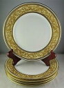 【送料無料】キッチン用品・食器・調理器具・陶器　ゲリン・リモージュゴールド・アンティーク・リモージュ・ポーセランサイドプレート5 Guerin Limoges Gold Encrusted Antique Limoges Porcelain Side Plates