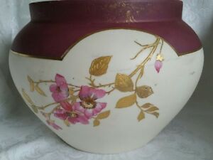 ̵ۥåʡĴƫ⡼ե󥹼ɥǥ˥եʡץ󥿡ǥD&C LIMOGES FRANCE HAND PAINTED GOLD &ROSES JARDENIER FERNER PLANTER ART D