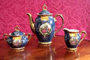 ̵ۥåʡĴƫƥ쥢ե⡼弧ƥåAntique Rare French Limoges Porcelain Tea Set