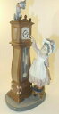 yzLb`piEHEE@Be[WEbhtBMAAQK[cvLVintage Lladro 10 3/4 Figurine Bedtime Girl Grandfather Clock &amp; Cat c1990 VGC