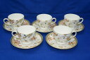 Wedgwood Oberon (5) Cups, 2 3/4 &amp; (5) Saucers, 5 3/4ウェッグウッドオベロンカップ、ソーサー、※注意※NYからの配送になりますので2週間前後お時間をいただきます。人気の商品は在庫が無い場合がございます。ご了承くださいませ。サイズの種類の商品は購入時の備考欄にご希望のサイズをご記載ください。　携帯メールでの登録ですと楽天からのメールが届かない場合がございます。