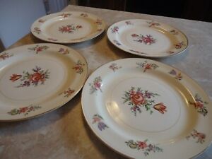 ̵ۥåʡĴƫۡޡեץꥷ饨åΡ饹Υåȥǥʡץ졼Set of 4 Homer Laughlin Priscilla Eggshell Nautilus 9 1/4 Dinner Plates