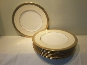 ̵ۥåʡĴƫĤΥߥȥ󥴡ɤʤ줿ǥʡץ졼ȤΥåA Set of Eight Minton H3706 Gold Encrusted Dinner Plates