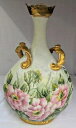 【送料無料】キッチン用品・食器・調理器具・陶器　アンティーク年代年代ジャン・プヤットリモージュフランス大きな花瓶と花Antique 1890s - 1910s Jean Pouyat J.P. L. Limoges France Large Vase With Florals