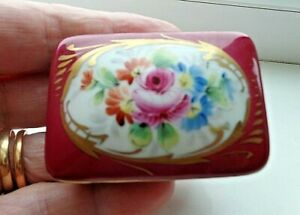 ̵ۥåʡĴƫơ⡼ѥꥳ쥯ּȶܥåVintage Limoges Paris Collection Hand Painted Floral Porcelain Trinket Box