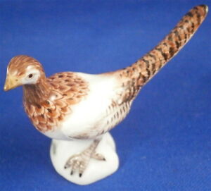 ̵ۥåʡĴƫޥ󼧴ߥ˥奢եإСɥե奢ݡեե奢Meissen Porcelain Miniature Pheasant Hen Bird Figurine Porzellan Figur Figure