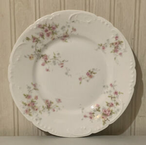 ̵ۥåʡĴƫƥɥϥӥɡ⡼塦饤ץ졼ȥԥ󥯥ХAntique Theodore Haviland Limoges Schleiger 8 Luncheon Plate with Pink Roses