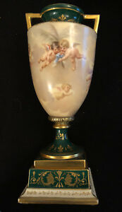 【送料無料】キッチン用品・食器・調理器具・陶器　第回ロイヤル・ウィーン・ハンド・ペインテッドとアーティストが磁器の骨壷花瓶と19th c Royal Vienna Hand Painted and Artist Signed Porcelain Urn Vase with Lidd 3