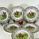 yzLb`piEHEE@EFWEbhneBOX|[cnC_[fBi[v[g̃AZbgRare Set of 6 Wedgwood Hunting Sporting Dog Horse Rider Dinner Plates 10 5/8