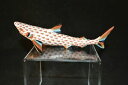 yzLb`piEHEE@wAV[N̒uAKԁAȁAAHEREND, SHARK PORCELAIN FIGURINE, RUST FISHNET, FLAWLESS, 6.5 LONG, RETAIL $425