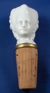 ̵ۥåʡĴƫƥޥ󼧴եǥܥȥ륹ȥåѡݥ를ե饷󥱥Antique Meissen Porcelain Figural Lady Bottle Stopper Porzellan Flaschenkorken