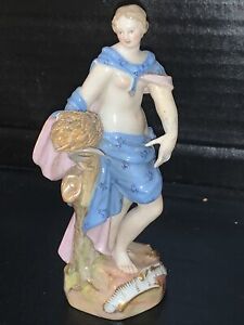̵ۥåʡĴƫƥޥϡ٥ȥ̡ɥե奢ɥļ異쥴꡼ǥޡAntique Meissen Harvest Nude Figure # 1695 German Porcelain Allegorie-Der Sommer