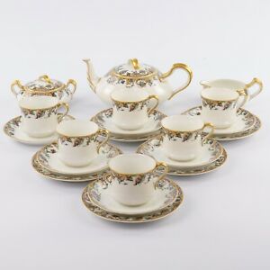 ̵ۥåʡĴƫƥݥåȤޤ⡼塦ϥӥɡƥåLimoges Haviland Tea Set Including Teapot