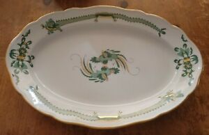 ̵ۥåʡĴƫޥ󼧴殺꡼ߥɥ饴祪Х륵ӥ󥰥ߡȥץå᤯ΥߥMeissen Porcelain Green Ming Dragon HUGE Oval Serving Meat Platter NEAR MINT
