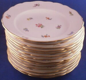 ̵ۥåʡĴƫƥޥ󼧴λФäĥݥ를ƥ顼ɥĥץ졼Antique 14 Meissen Porcelain Strewn Flowers Plates Porzellan Teller German Plate