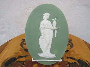【送料無料】キッチン用品・食器・調理器具・陶器　ウェジウッドグリーンジャスパーウェアプリースト犠牲フィギュア大オーバルプラークWedgwood Green Jasperware Priestess Sacrifice Figure Large Oval Plaque (c.1780s)