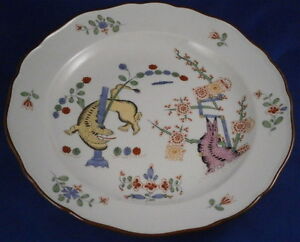 ̵ۥåʡĴƫƥޥ󼧴륳ȥץ졼ȥݥ를ƥ顼Antique 19thC Meissen Porcelain Royal Court Yellow Tiger Plate Porzellan Teller