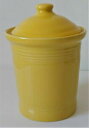【送料無料】キッチン用品・食器・調理器具・陶器 フィエスタウェアスモールキャニスターヒマワリイエロー背の高いふたホーマーラフリン社FiestaWare Small Canister Sunflower Yellow 7.25 Tall with Lid Homer Laughlin Co