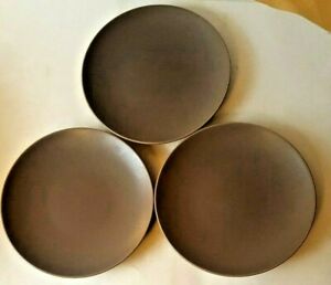 【送料無料】キッチン用品・食器・調理器具・陶器　ギブソンはパラディソミンクサラダデザートプレートセットをデザインGibson Designs PARADISO-MINK (BROWN) Salad Dessert Plates　Set of 3
