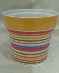 ̵ۥåʡĴƫȥܥåۥȥ饤׿ȭݥåȹVilleroy and Boch 1748 Striped Flowerpot Jam Pot 8cm High