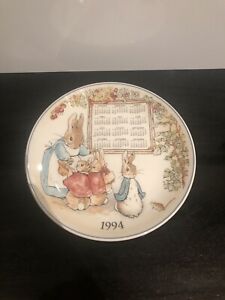 ̵ۥåʡĴƫååɥԡӥåȥץ졼Wedgewood Peter Rabbit 1994 Calender Plate