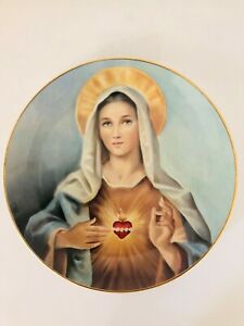 【送料無料】キッチン用品・食器・調理器具・陶器　聖心のフレンクリンミントマドンナFREANKLIN MINT MADONNA OF THE SACRED HEART