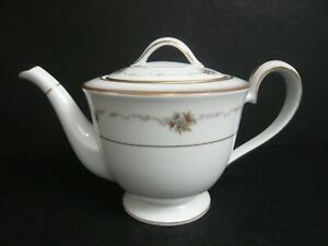 ̵ۥåʡĴƫΥ꥿֥祢ƥݥåͥ줿Noritake Joanne 6466 China Teapot - Excellent Condition