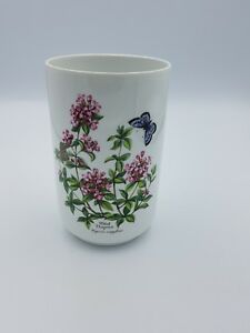 ̵ۥåʡĴƫ륦ϡ֥ե󼧴֥磻ɥײӥݥåȥեХե饤Royal Worcester Herbs Fine Porcelain Wild Thyme Vase Pot Floral Butterfly 1990