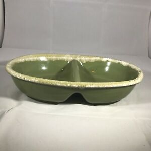 ̵ۥåʡĴƫϥ륰꡼ɥåʬ仮Hull green drip glaze divided d...