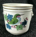 yzLb`piEHEE@n`hzCghv^[AؔHummingbird B3 LJ X1577 White Porcelain Hand Painted Planter Flower Pot 4 1/2