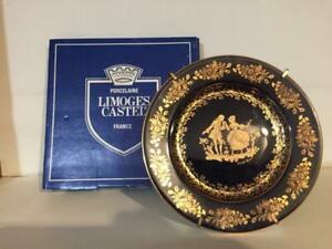 ̵ۥåʡĴƫ⡼르ɥե饴ʡ֥åץ졼ȥɤȥܥåLimoges Castle 22k gold Fragonard Black Lovers Plate Stand and Box