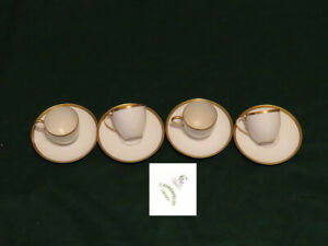 ̵ۥåʡĴƫ⡼ե󥹥ǥߥåץåC.AHRENEFLOT Limoges France Demitasse Cups & Saucers Set of 4