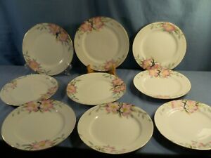 ̵ۥåʡĴƫΥ꥿쥢ץ졼ȥ磻ɰۤʤХåפΥåSet of 9 Noritake AZALEA Salad Plates 7 1/2 Wide Different Backstamps