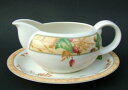 yzLb`piEHEE@CE_gGNXvbVGftB[hp^[O[r[\[X{[gX^hRoyal Doulton Expressions Edenfield Pattern Gravy Sauce Boat &amp; Stand - i