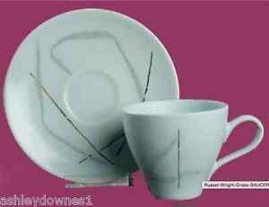 ̵ۥåʡĴƫå饤ȥ饹åץɥåȥΥ륺쥢Russel Wright Grass CUP AND SAUCER SET, 1957 Knowles , rare, HTF