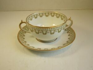 ̵ۥåʡĴƫե󥷡⡼֥ϡդƥåפ򰷤ޤFancy GOA Limoges Double Handled Porcelain Tea Cup With Saucer