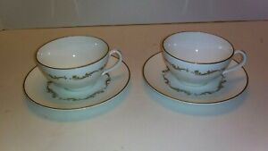 【送料無料】キッチン用品・食器・調理器具・陶器　ロイヤル・ドルトン・ファイン・チャイナ・フランス州パターンカップ・ソーサーセットRoyal Doulton Fine China French Provincial　Pattern H4945 Cup and Saucer Sets(3)