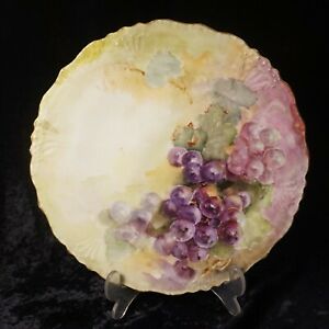 【送料無料】キッチン用品・食器・調理器具・陶器　プーヤットリモージュ、フランス手描き署名されたプレートJ Pouyat Limoges, JPL France - Hand painted signed 1902 plate