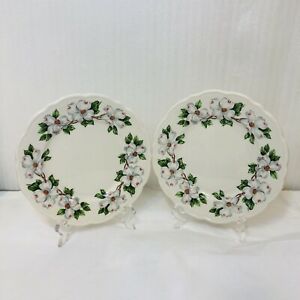 【送料無料】キッチン用品・食器・調理器具・陶器　ヴィンテージシラキュースレストランチャイナドッグウッドパターンサラダプレート年日付Vintage Syracuse Restaurant China DOGWOOD Pattern Salad Plates 7 1/4 Dated 1972