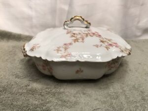 ̵ۥåʡĴƫƥϥӥɥ⡼她Сɥ㥻ǥåAntique Haviland & Co Limoges Square Covered Casserole Dish 8