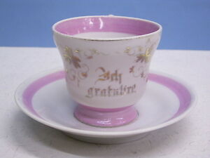 ̵ۥåʡĴƫǯμ參åסؤΥåס I GratulireHand-Painted Porcelain Cup Before 1900: Cup to The Birthday