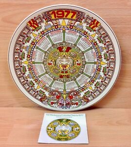 ̵ۥåʡĴƫåɡ֥ȥʥƥץץ졼ȡWedgwood 1977 Tonatiuh Calendar Plate.
