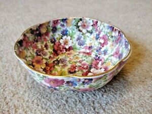 【送料無料】キッチン用品・食器・調理器具・陶器　ヴィンテージチンツ年代フェントンデュバリースカロップ砂糖ボウルジェームズ・ケント株式会社VINTAGE CHINTZ 1940s FENTON 'DU BARRY' SCALLOPED (SUGAR?) BOWL: JAMES KENT LTD