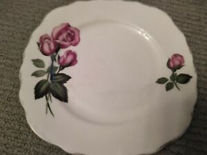 ̵ۥåʡĴƫ١ܡץ졼ȥɥȥץ졼ȥRoyal Vale Bone China Rose Plate Gold Trim Plate Square Small 160mm wide