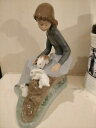 yzLb`piEHEE@Be[WEbhEiIEK[tBMAEI[igEEBYErbgVintage Lladro Nao Girl Figurine Ornament with Rabbits