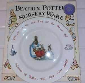 ̵ۥåʡĴƫԡӥåȥååɥСץ졼ȿܥåץ󥹥ꥢPETER RABBIT Wedgwood 1982 Royal Birth 7 Plate New Box HRH Prince William