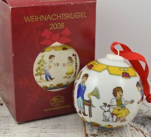 ̵ۥåʡĴƫܥåϥå졦󥶡ꥹޥܡ֥󥹤Υ֥꡼ߥLovely Mint in Box Hutschenreuther Ole Winther 2008 Christmas Bauble ~ Dance