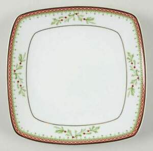 【送料無料】キッチン用品・食器・調理器具・陶器 ミカサホリデートラディションズスクエアサラダプレートMikasa Holiday Traditions Square Salad Plate 11106406