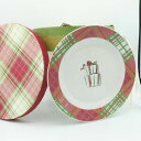 yzLb`piEHEE@`FbNT_fU[gv[gʂ̃MtgpbP[WIWiEhNIB 4 Plaid Salad Dessert 8h Plates Different Gift Packages PAI Original Round B